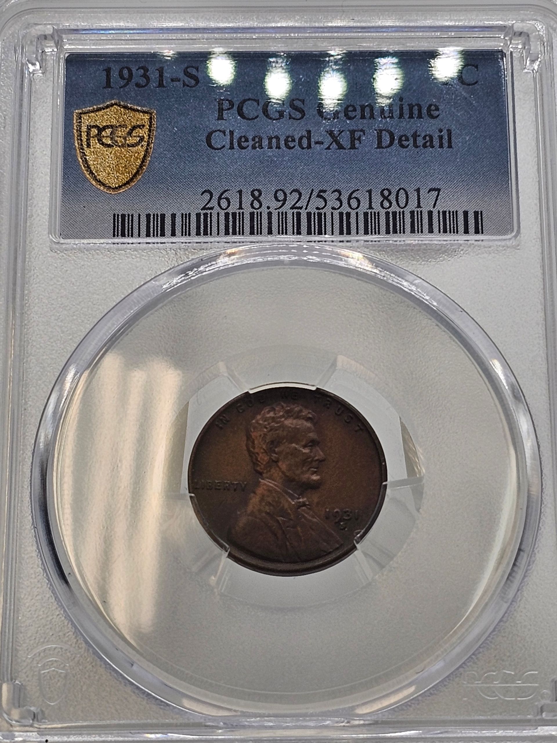 1931-S Lincoln Wheat Cent
