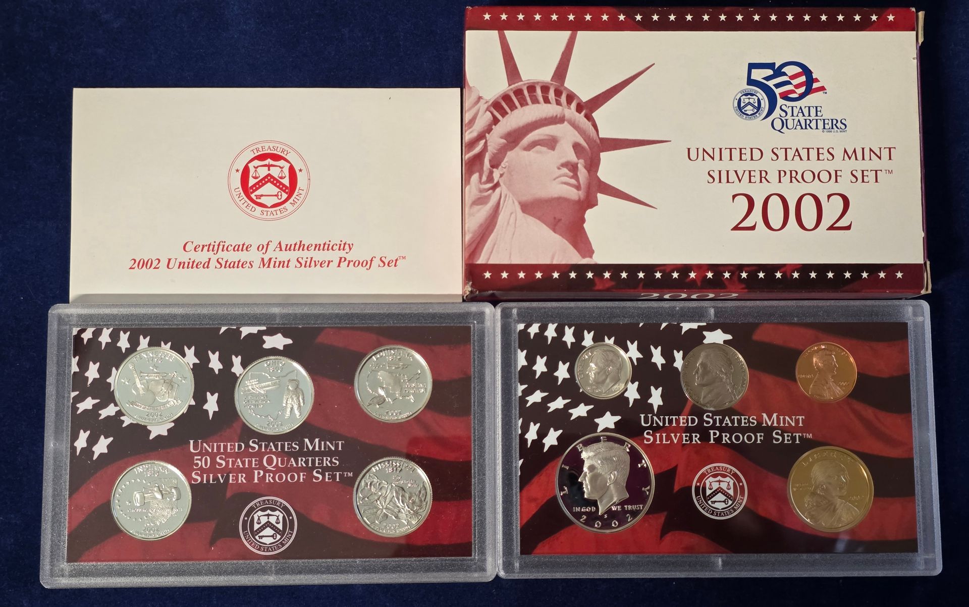 2002 UNITED STATES MINT SILVER PROOF SET