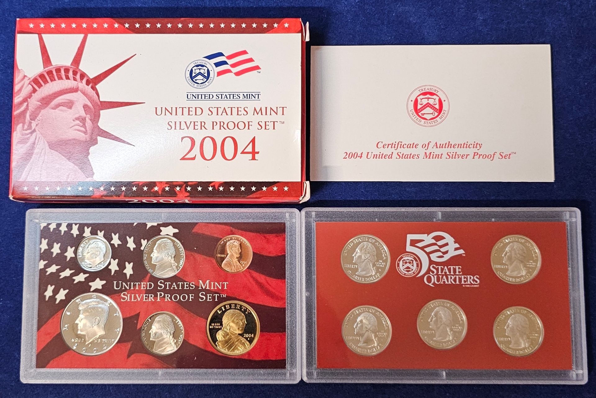 2004 UNITED STATES MINT SILVER PROOF SET