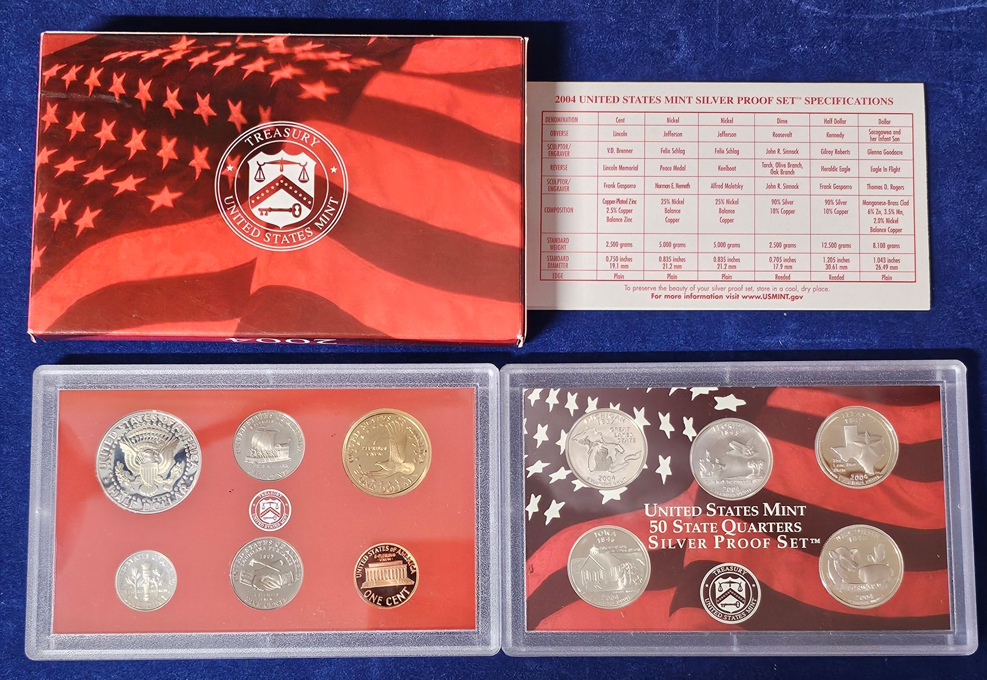 2004 UNITED STATES MINT SILVER PROOF SET