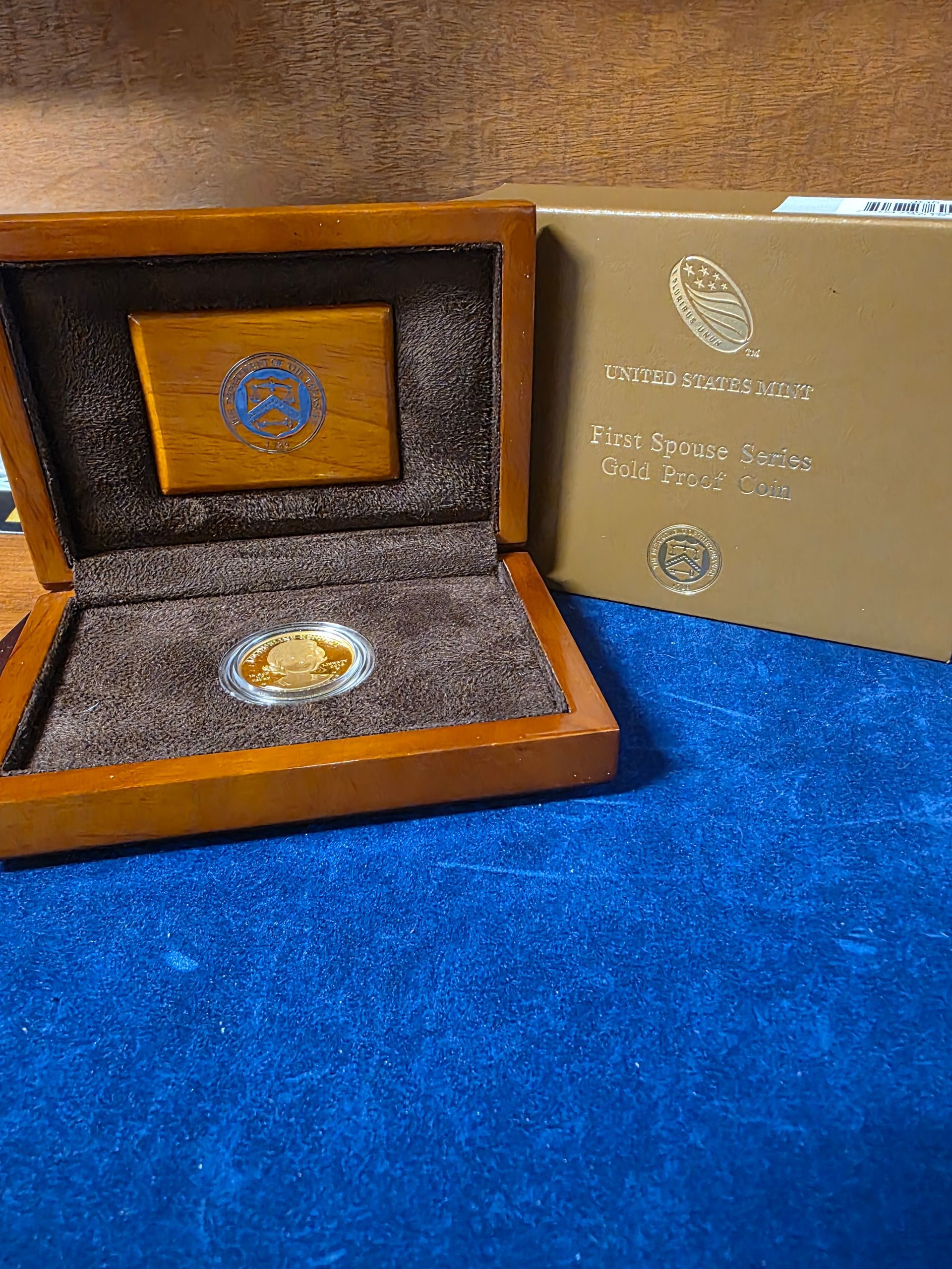 2015 W 1/2 Oz Gold Proof $10 First Spouse Jacqueline Kennedy Coin with COA