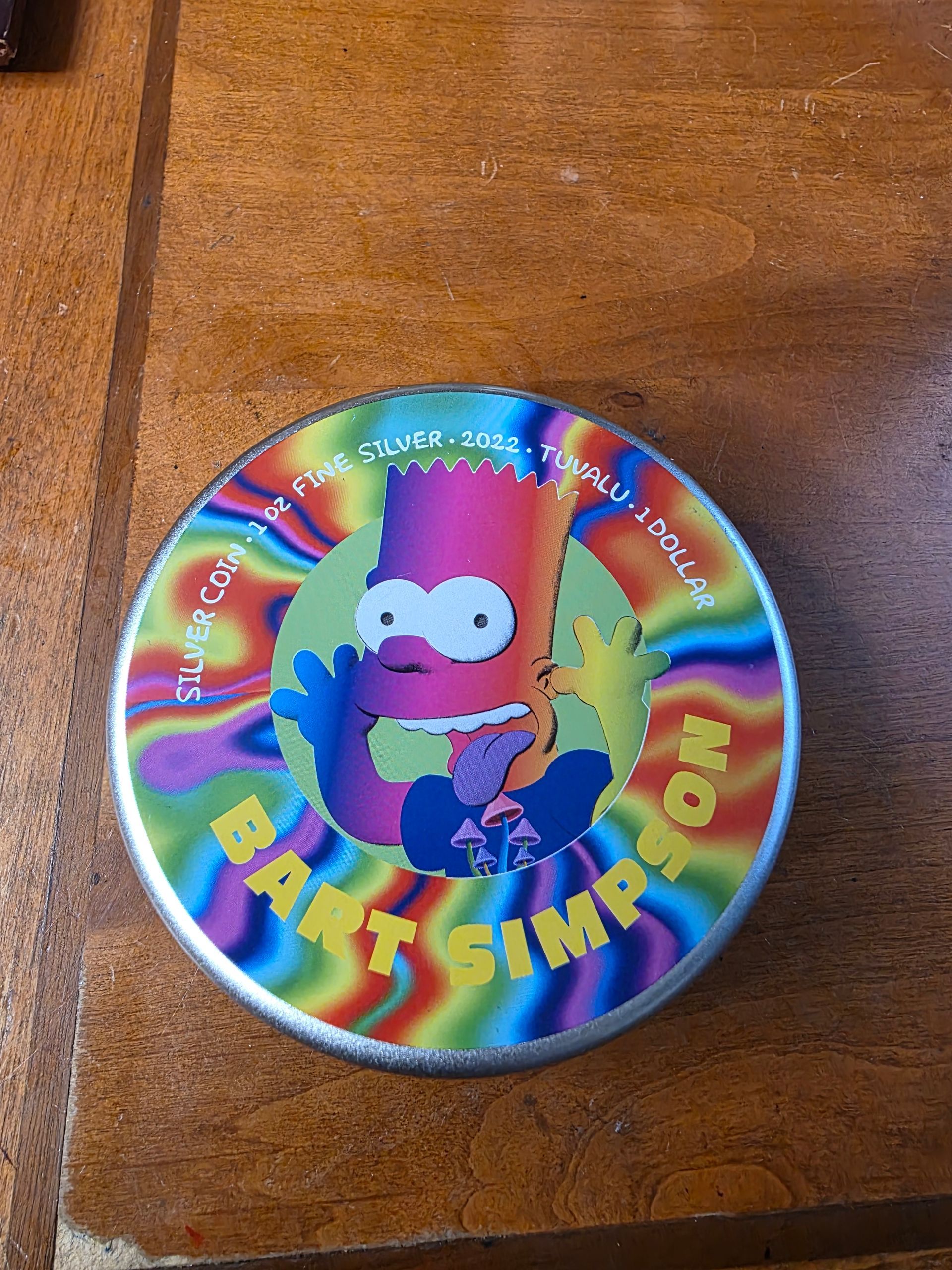 2022 BART SIMPSON TUVALU 1 DOLLAR