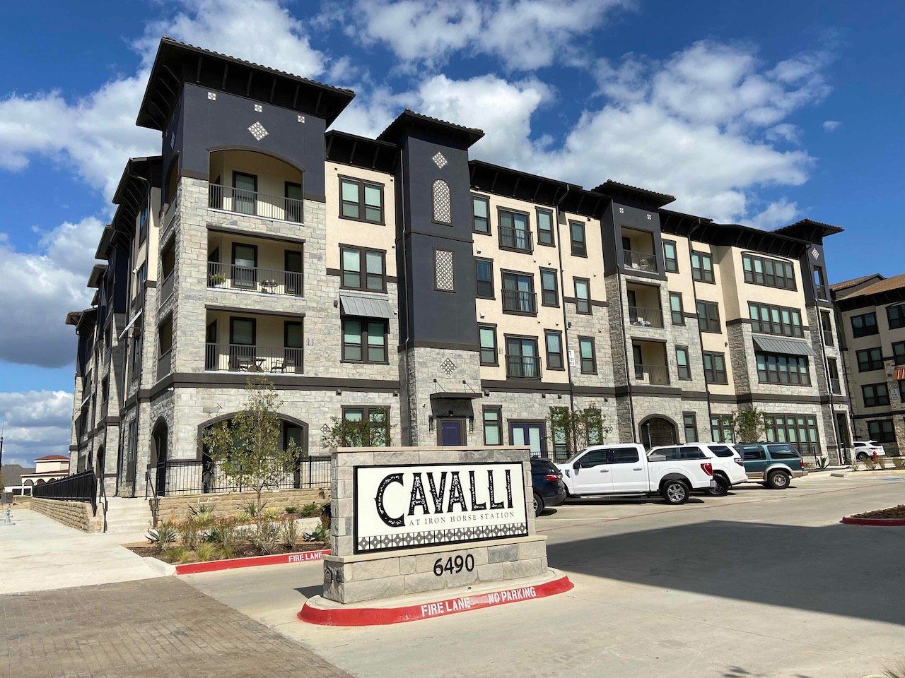 cavalli at iron horse front entrance and signage