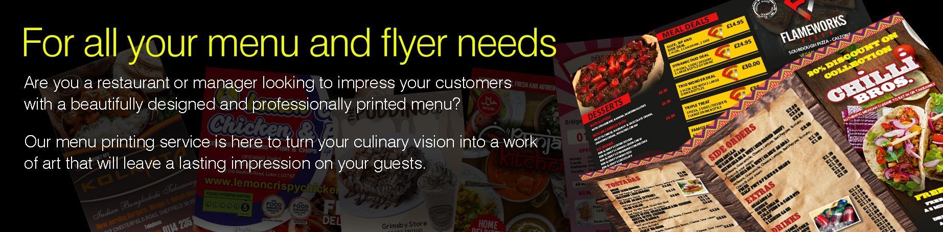 Menuprint : For all your menu and flyer printing