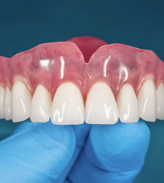 Retainer full of teeth — Denture Reline in Central Coast, NSW
