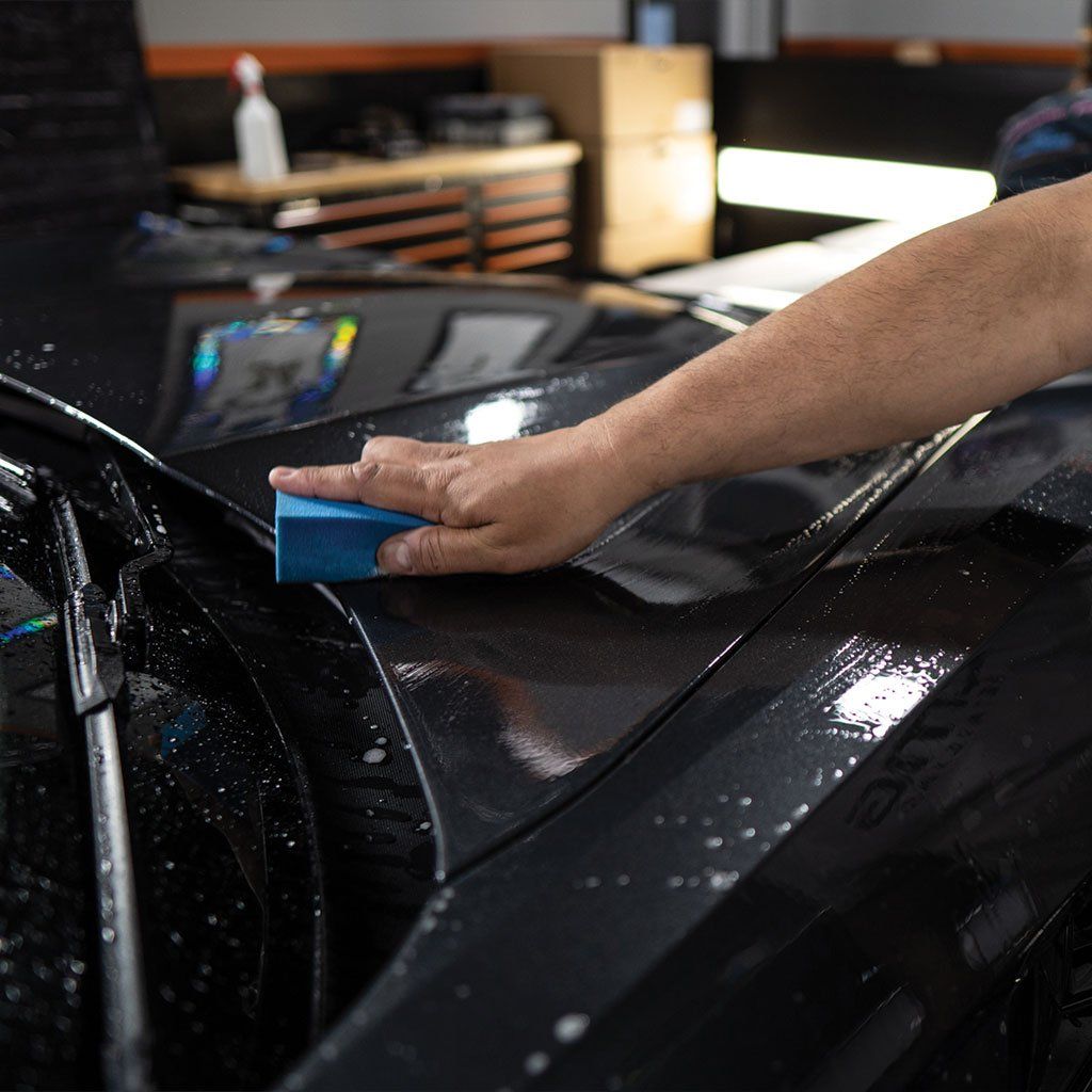 a car at an auto detailing shop in austin