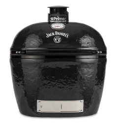 De grill van een Black Jack Daniel zit op een wit oppervlak