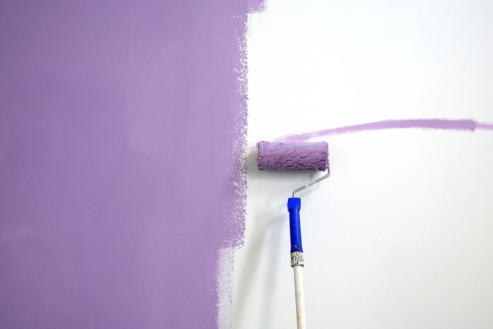 Captivating Purple Wall Painting Enhancing Alstonville Spaces — Painters in Ballina, NSW 