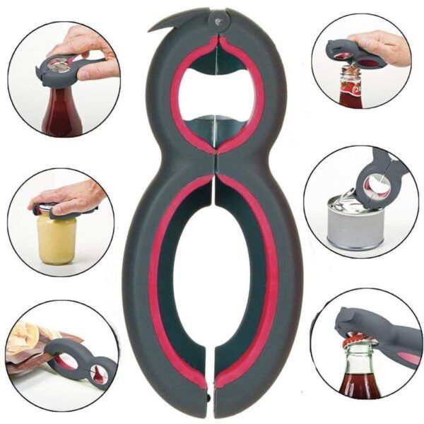 6-in1 opener, kitchen tool, can opener