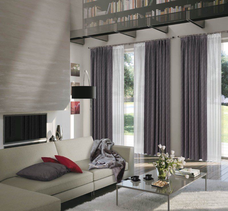 tenda grigio scuro oscurante