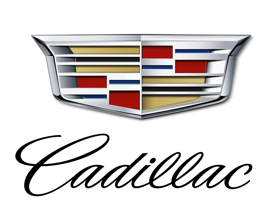 A cadillac logo on a white background