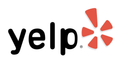 The right color - Yelp logo with black text and a red burst icon.