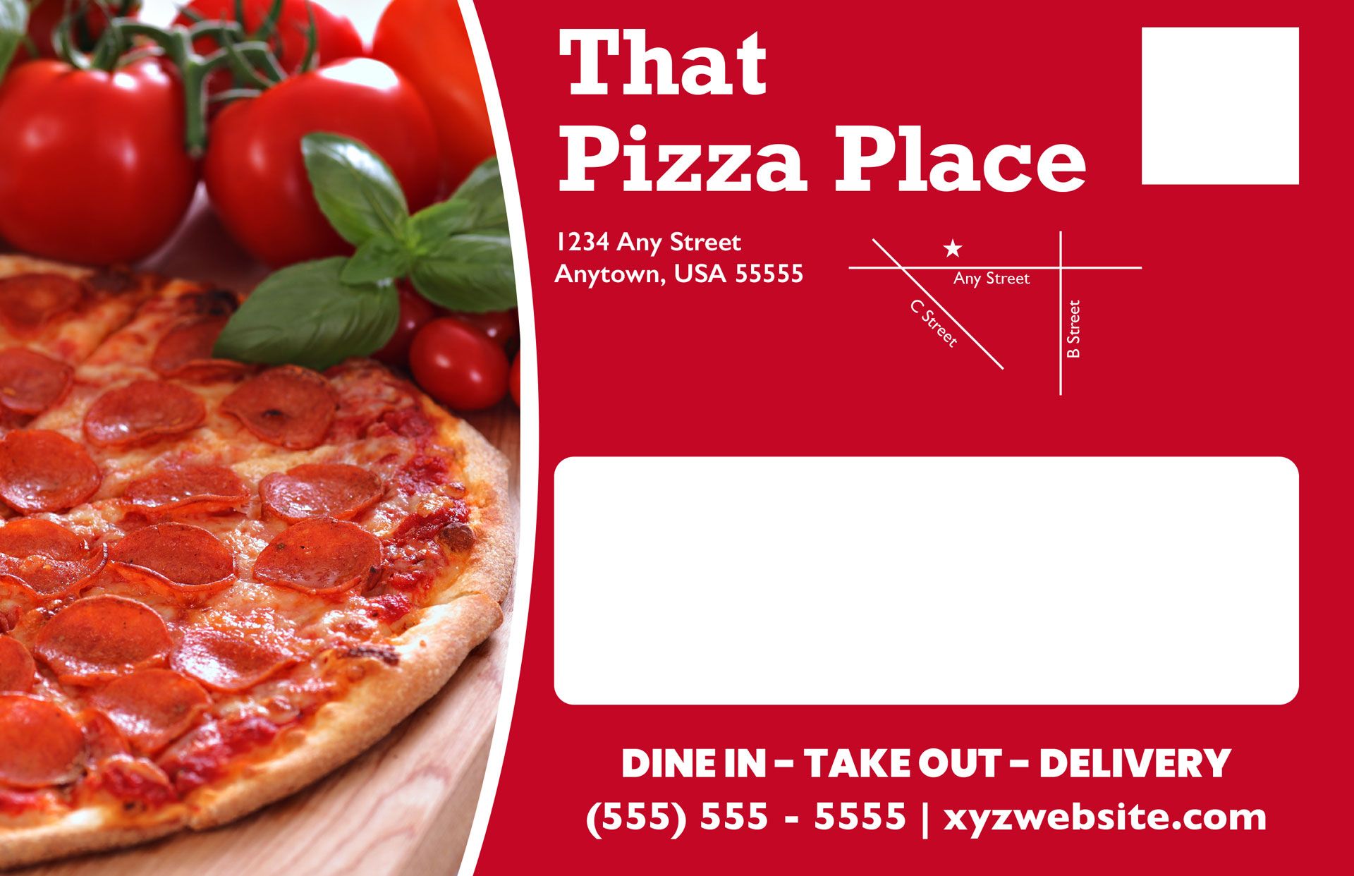 That Pizza Place Sample Card