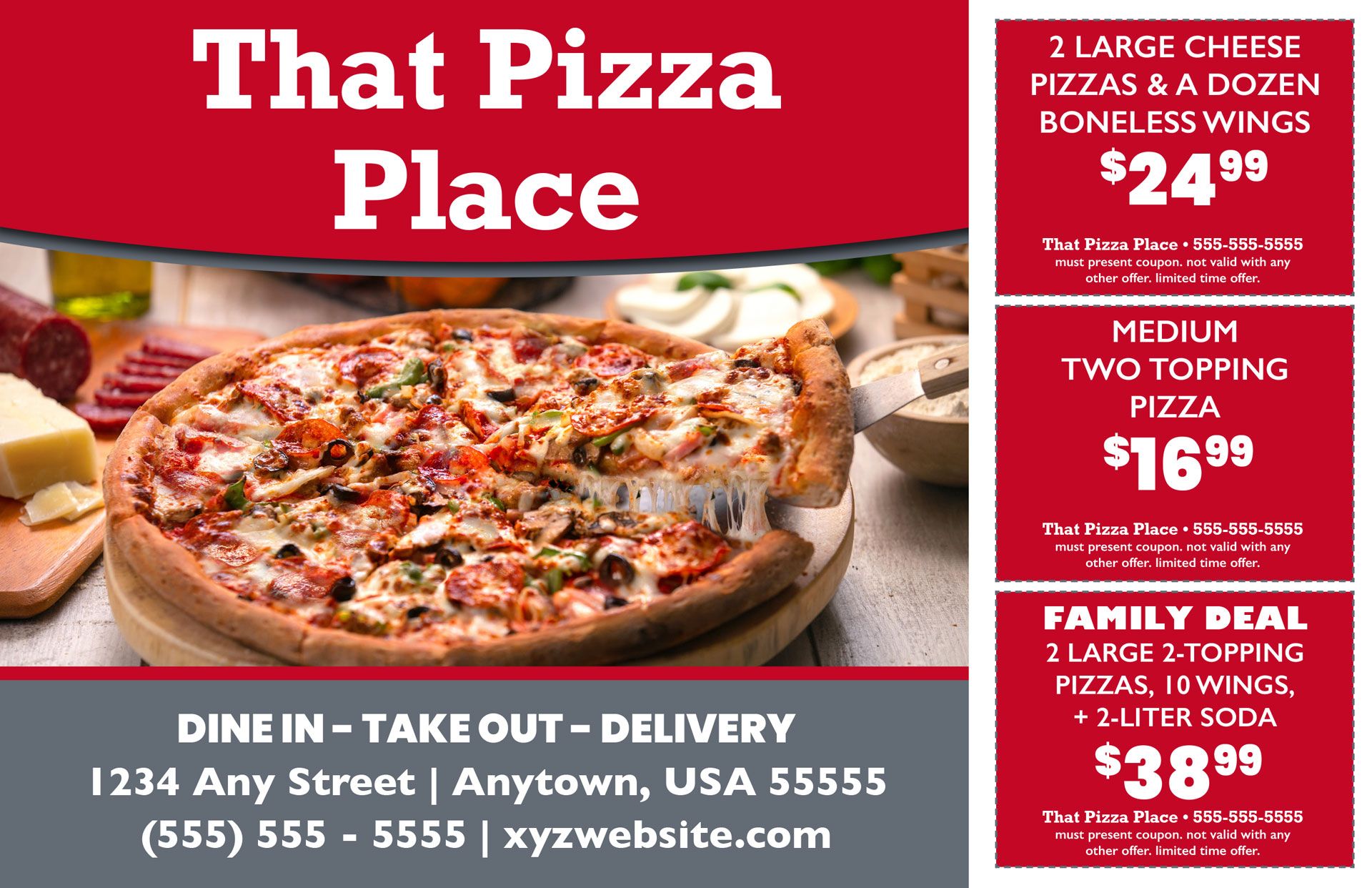 That Pizza Place Sample Card