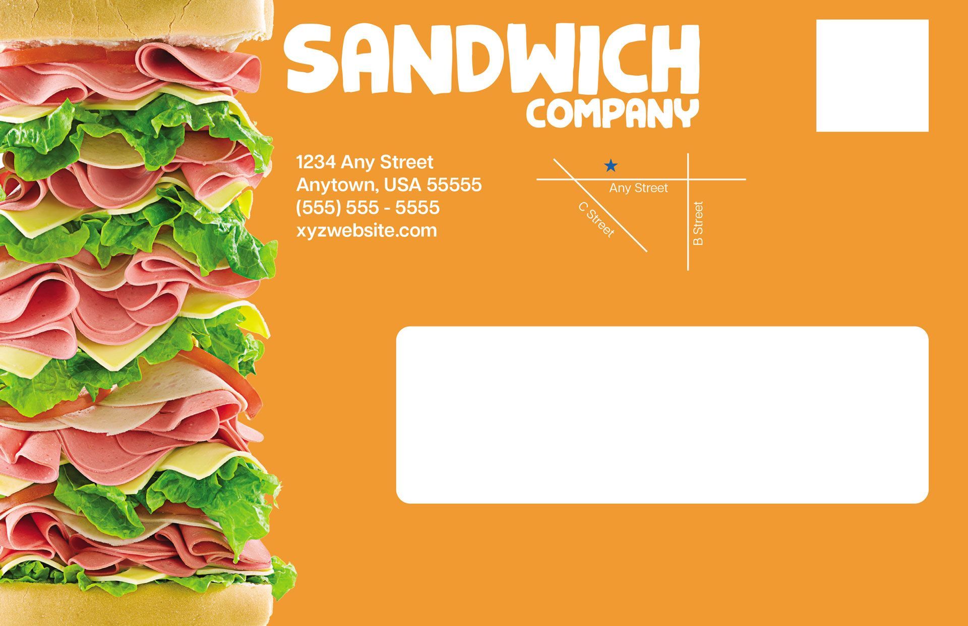 Sandwich Company Sample Card