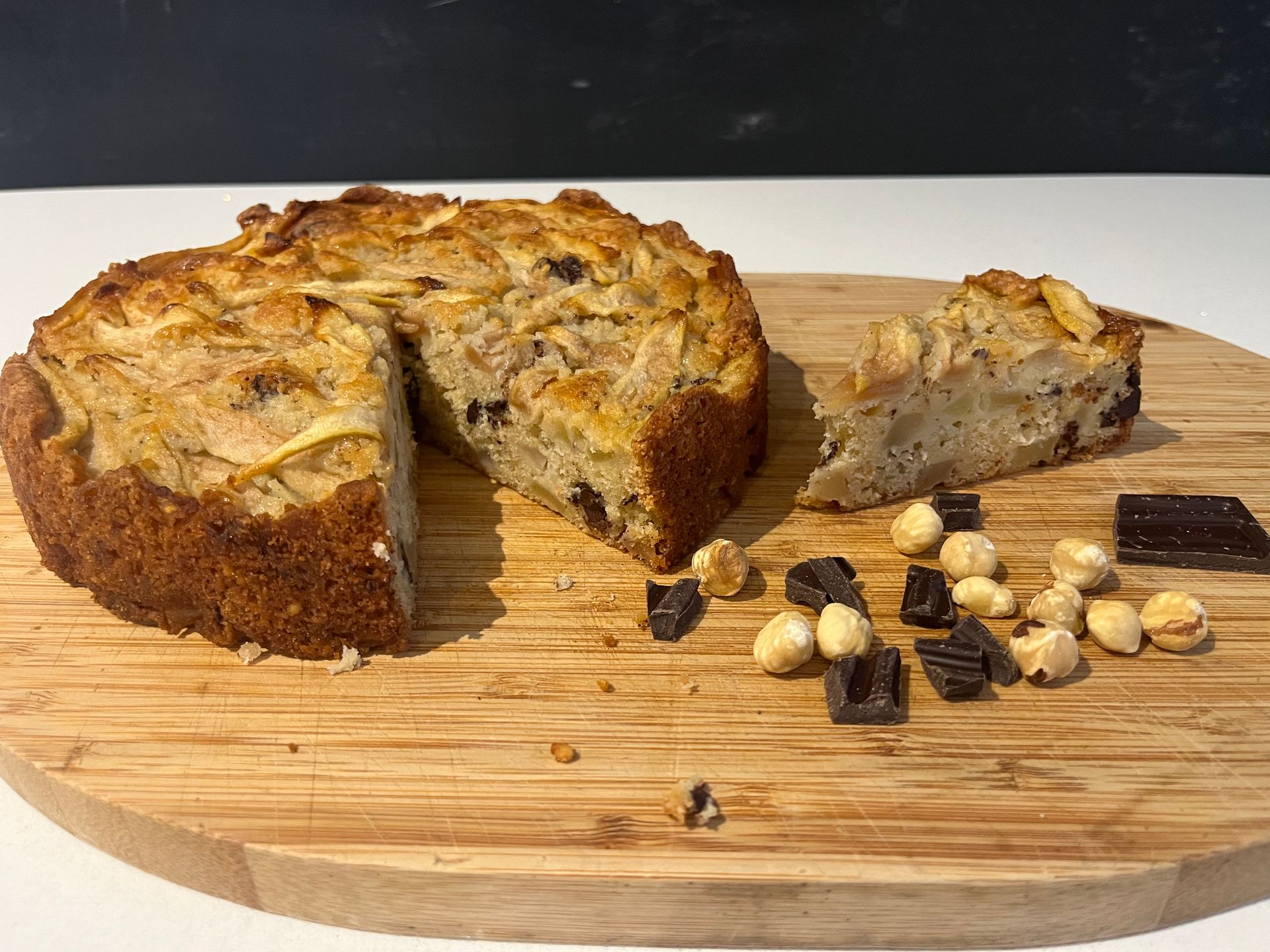 Pear, Hazelnut and Chocolate Cake