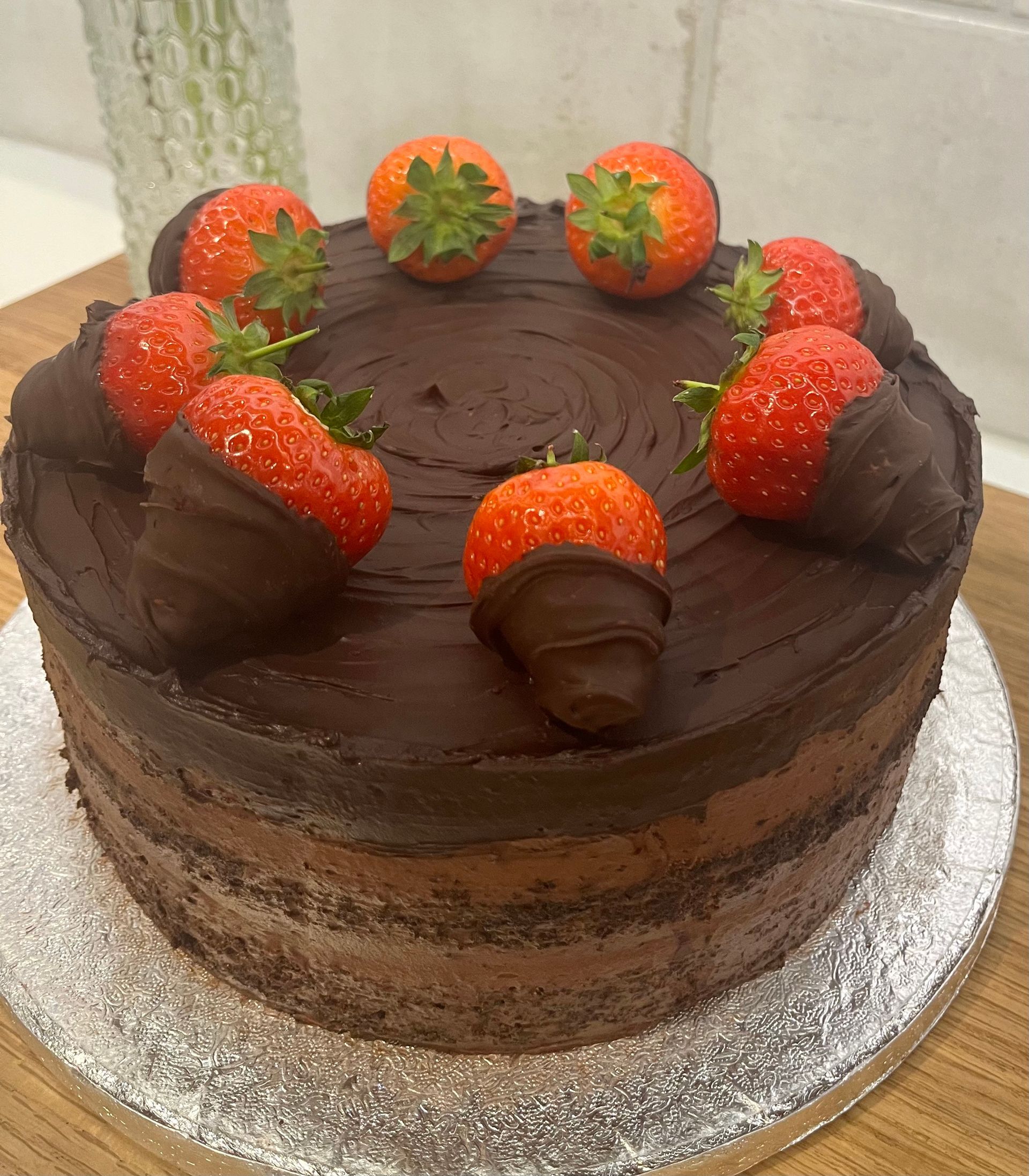 Strawberry and Chocolate Cake