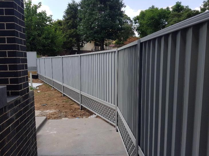 tall grey fence