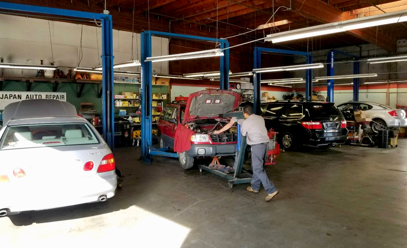 Interior View of an Auto Repair Shop | Japan Auto Repair