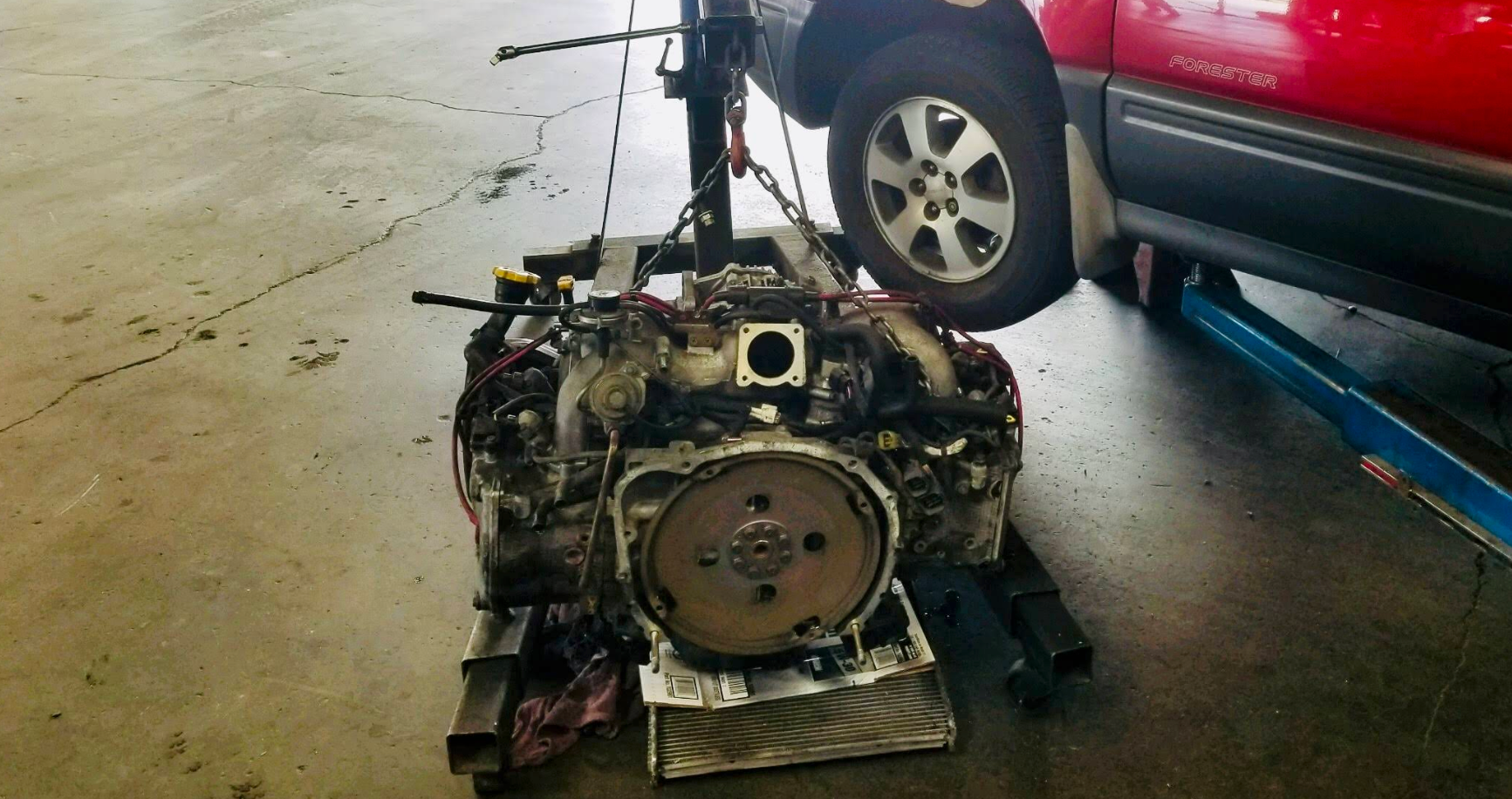 Subaru Engine, Likely an EJ Series | Japan Auto Repair