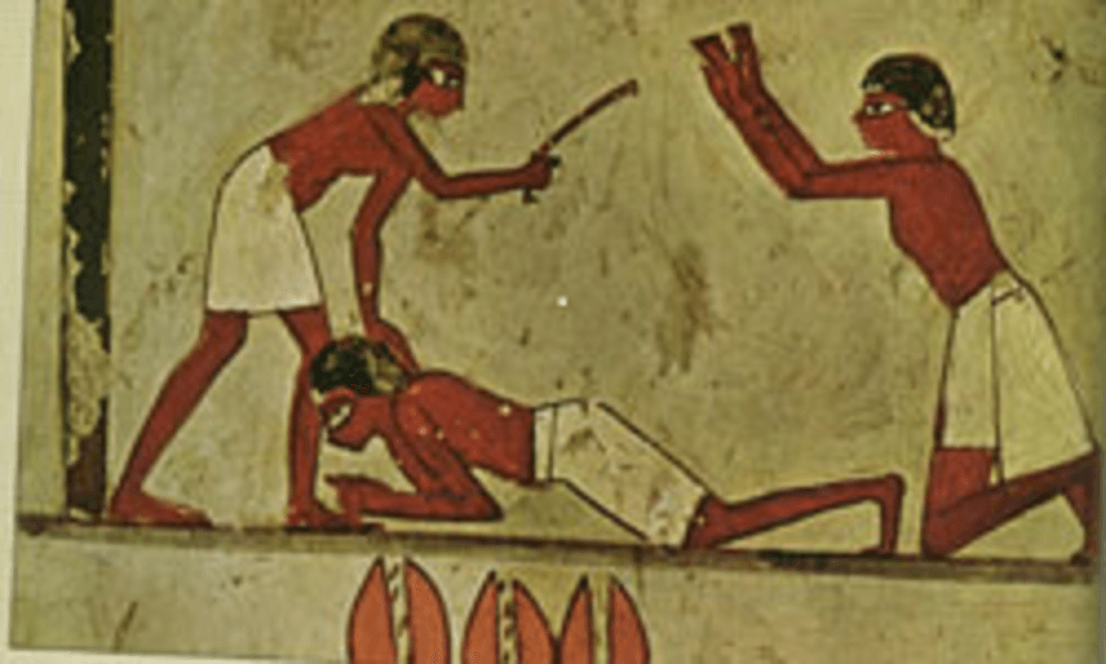 Criminal beating in Ancient Egypt
