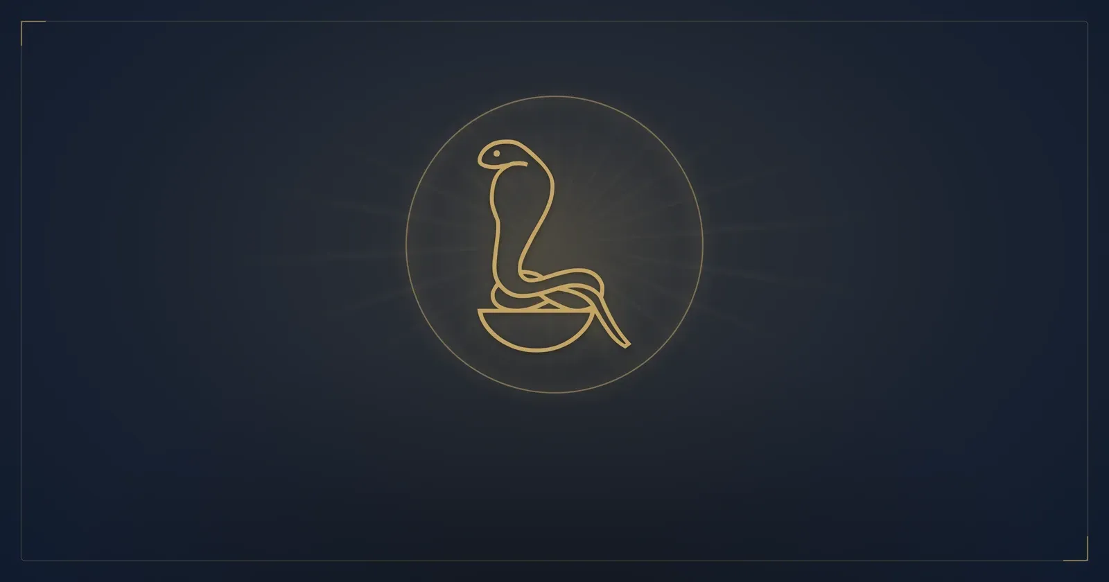 Ancient Egyptian gold uraeus cobra on deep navy — Pyramids Land Tours.
