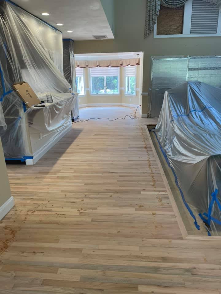 Kitchen Floor Before Staining — Jacksonville, FL — Handy Andy Flooring