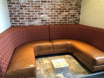 Upholstered Long Yellow Sofa — Pacific Grove, CA — Ballard J & Son Upholstery
