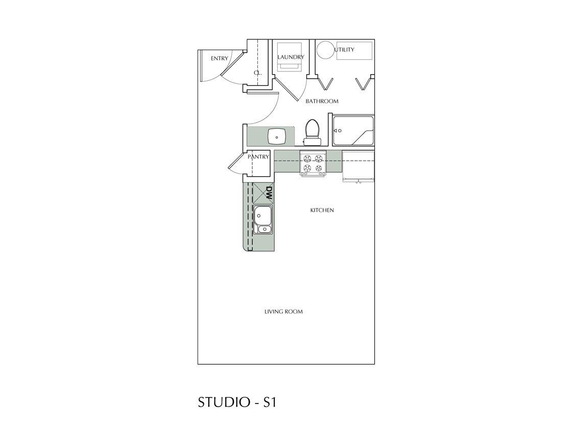 Studio S1 Floor Plan