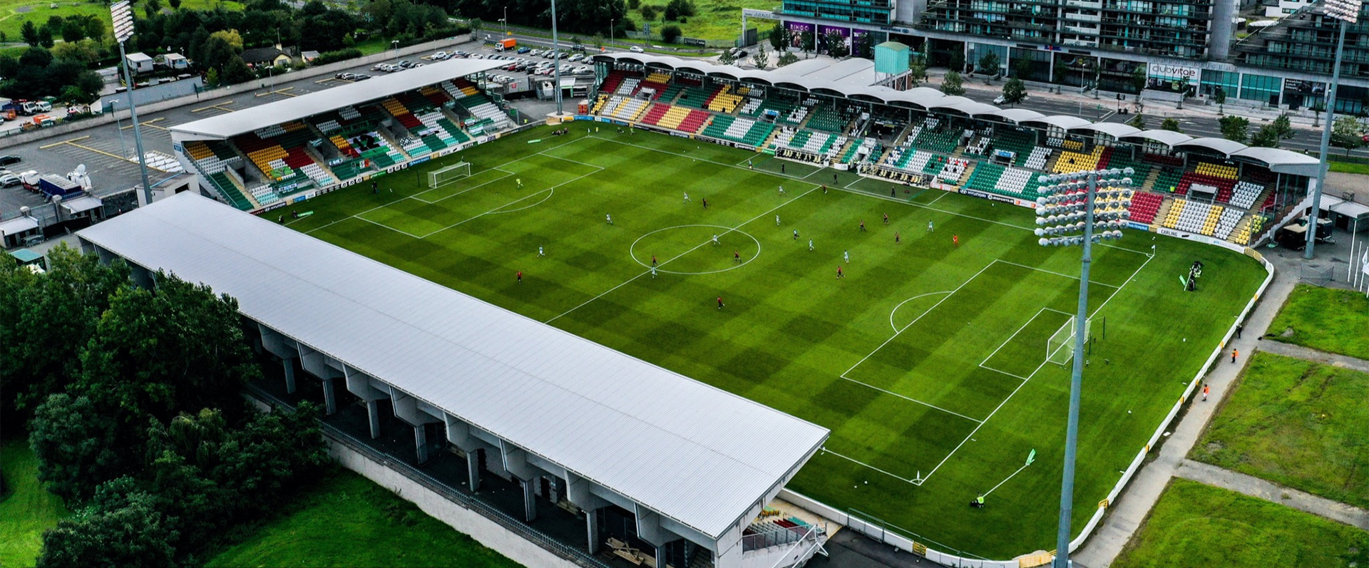 Tallaght Stadium Subframe for Seating Area by Dublin Steel Pressings