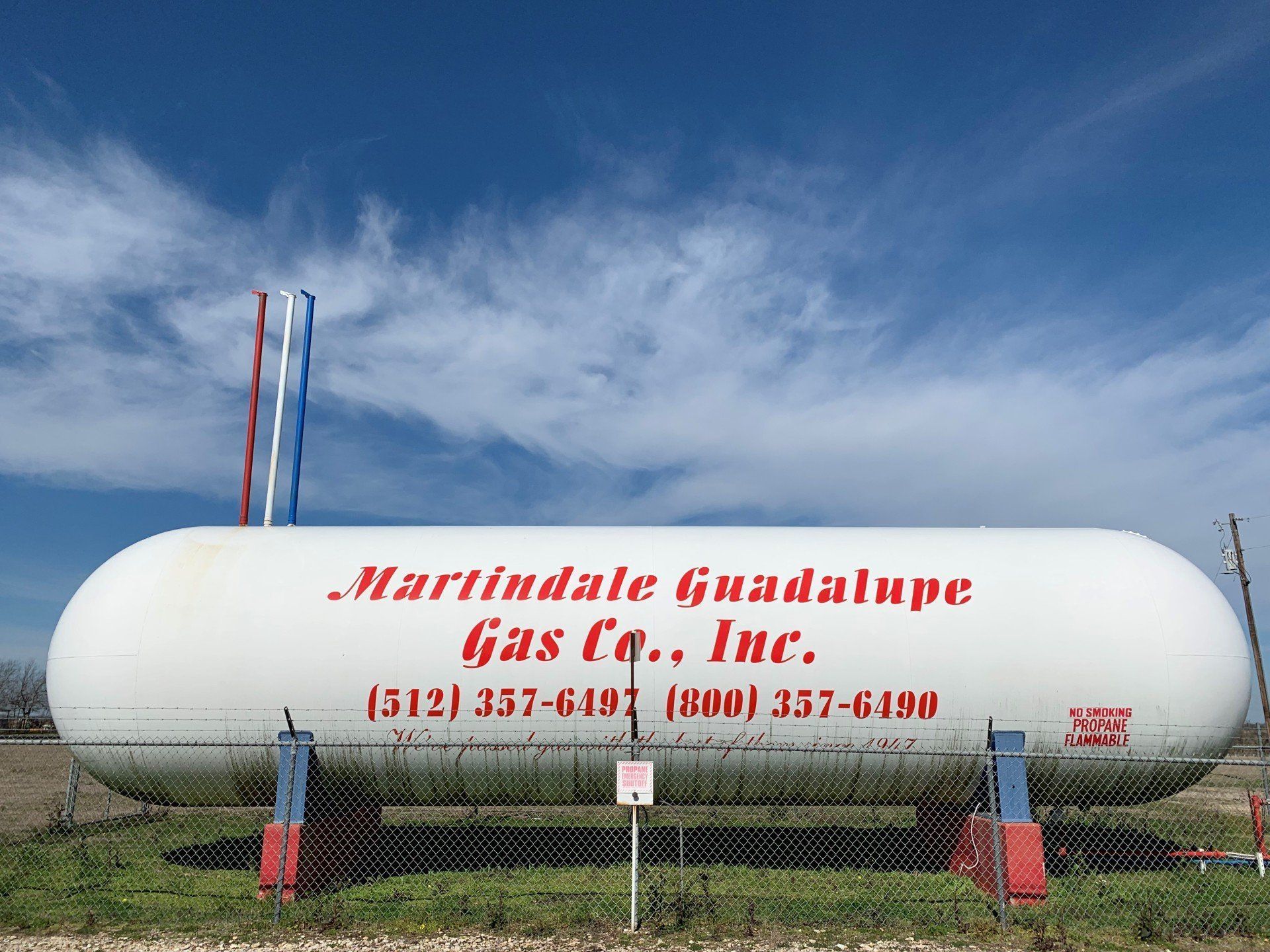 Gas Tank | Martindale, TX | Martindale Guadalupe Gas Company