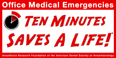 A sign that says office medical emergencies saves a life