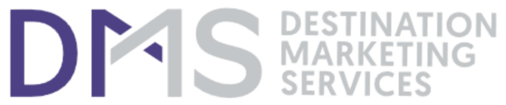 DMS Destination Marketing Services logo with purple letters.
