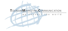 Logo: blue globe with the text