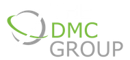 DMC Group logo with a circular gray design and green accents and text.