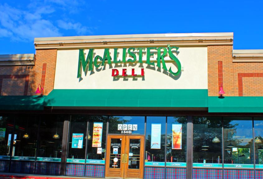 Exterior view of McAlister's Deli