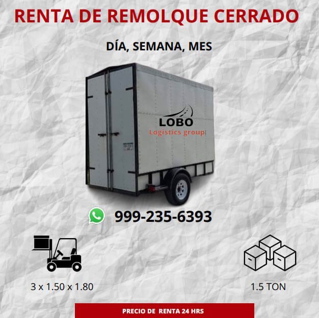 Renta de remolques y de carga en Mérida