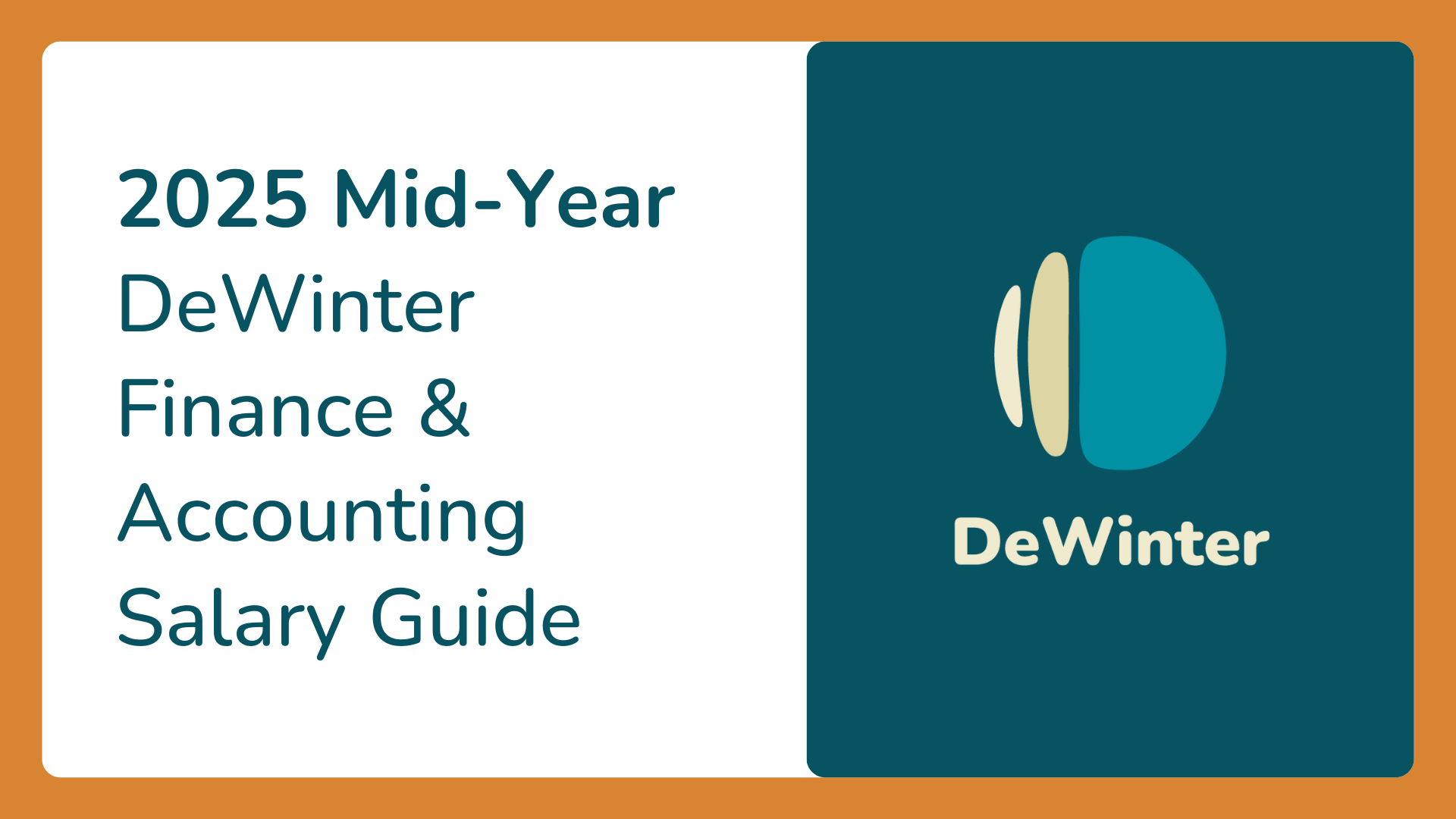 2025 Bay Area DeWinter Finance & Accounting Salary Guide