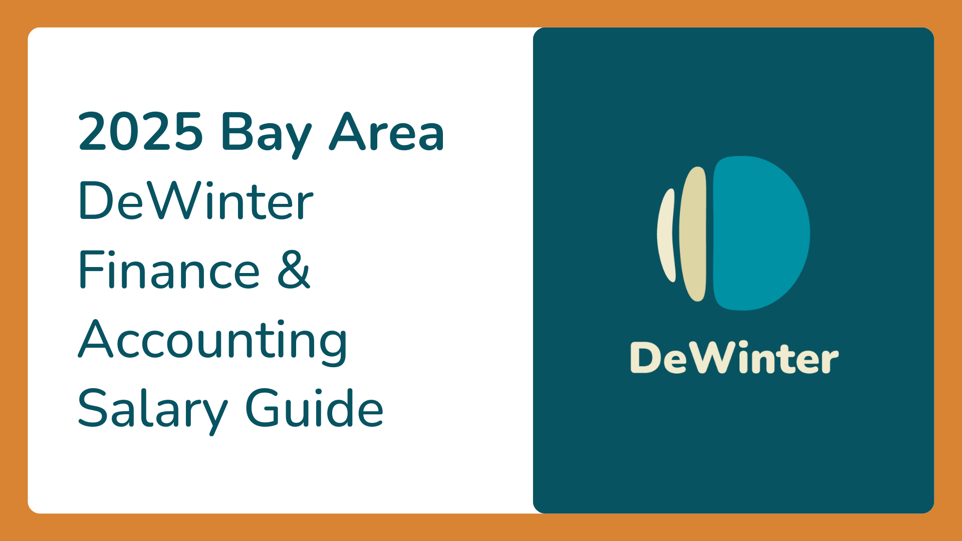 2025 Bay Area DeWinter Finance & Accounting Salary Guide