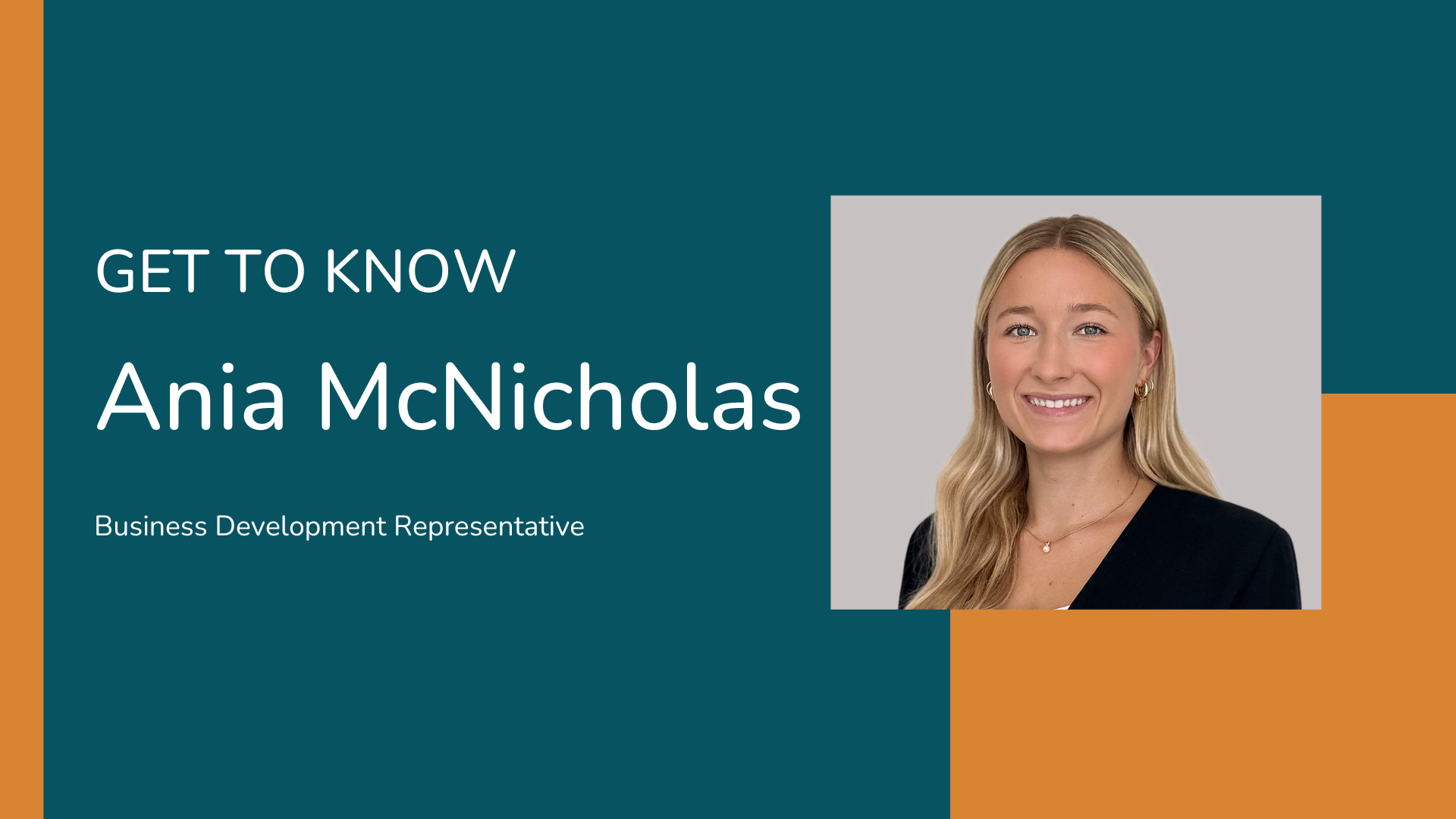 Meet Ania McNicholas, Business Development Representative at the DeWinter