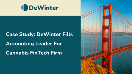 DeWinter Fills Accounting Leader For Cannabis FinTech Firm