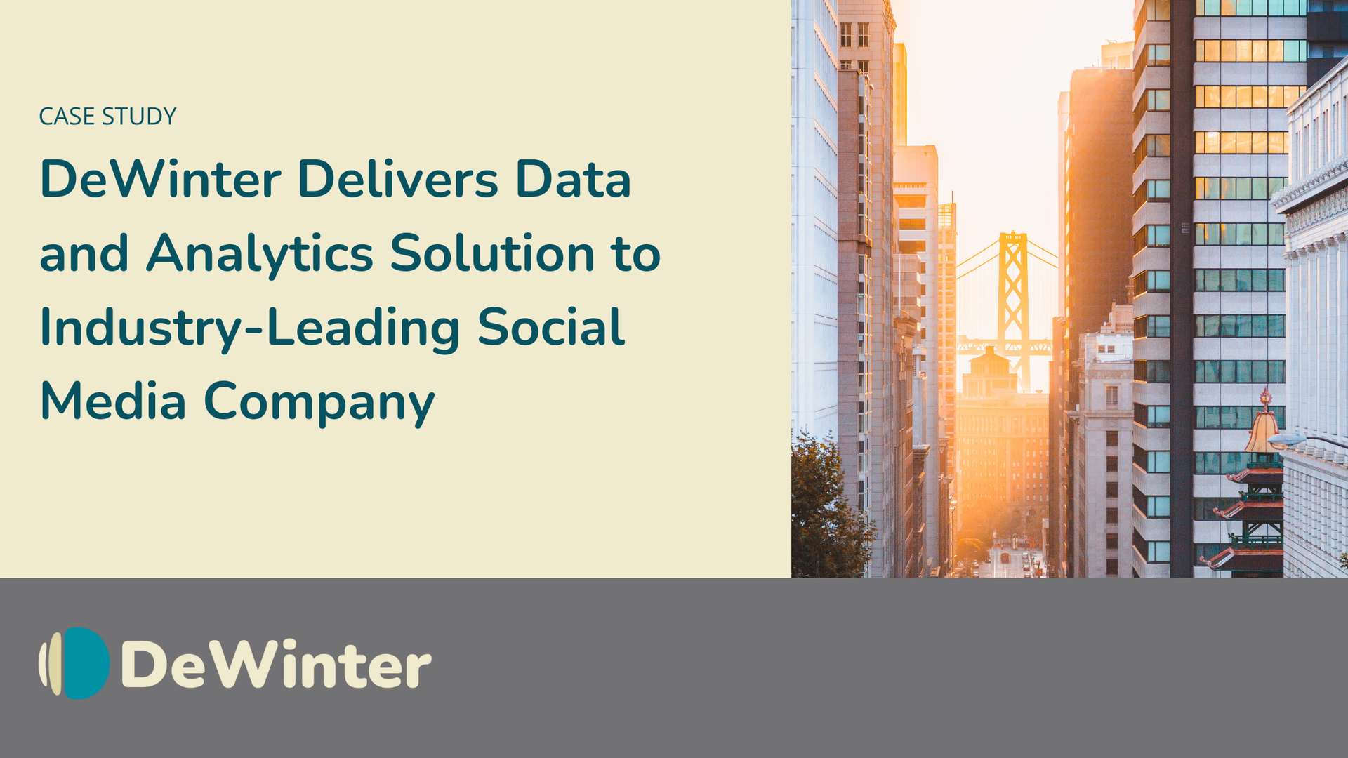Data and Analytics Solution for Social Media Company