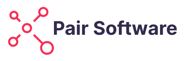 Pair Software logo - red circles and lines