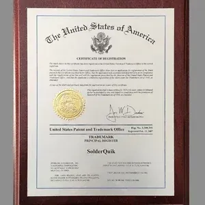 Re-registered SolderQuik Trademark