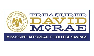 The logo for treasurer david mcrae mississippi affordable college savings