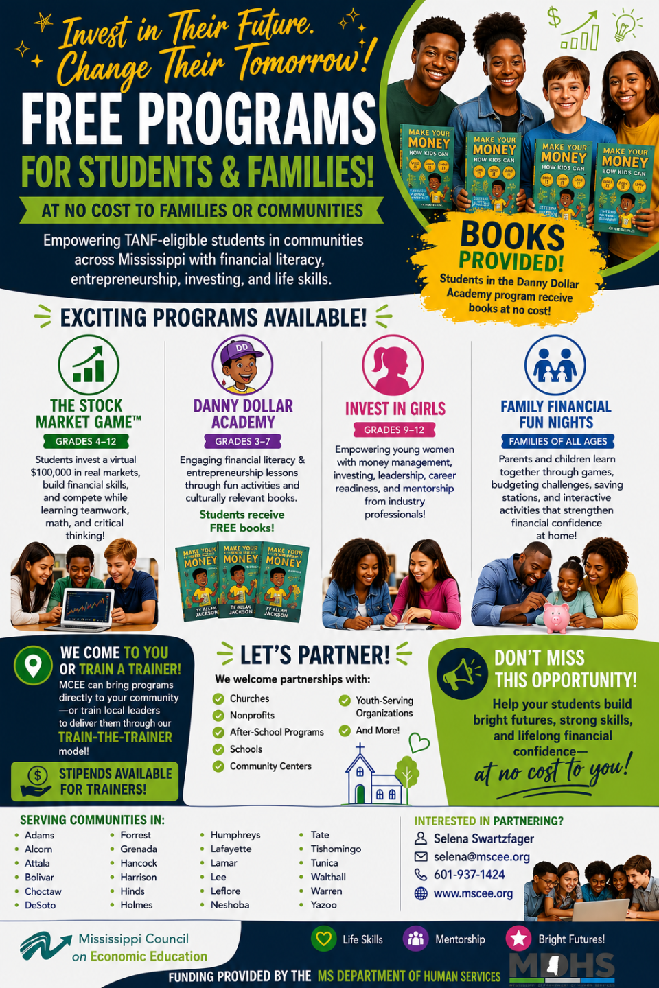 BlackRock and Mississippi Council on Economic Education banner: “Partnering to Build Investing Skills”