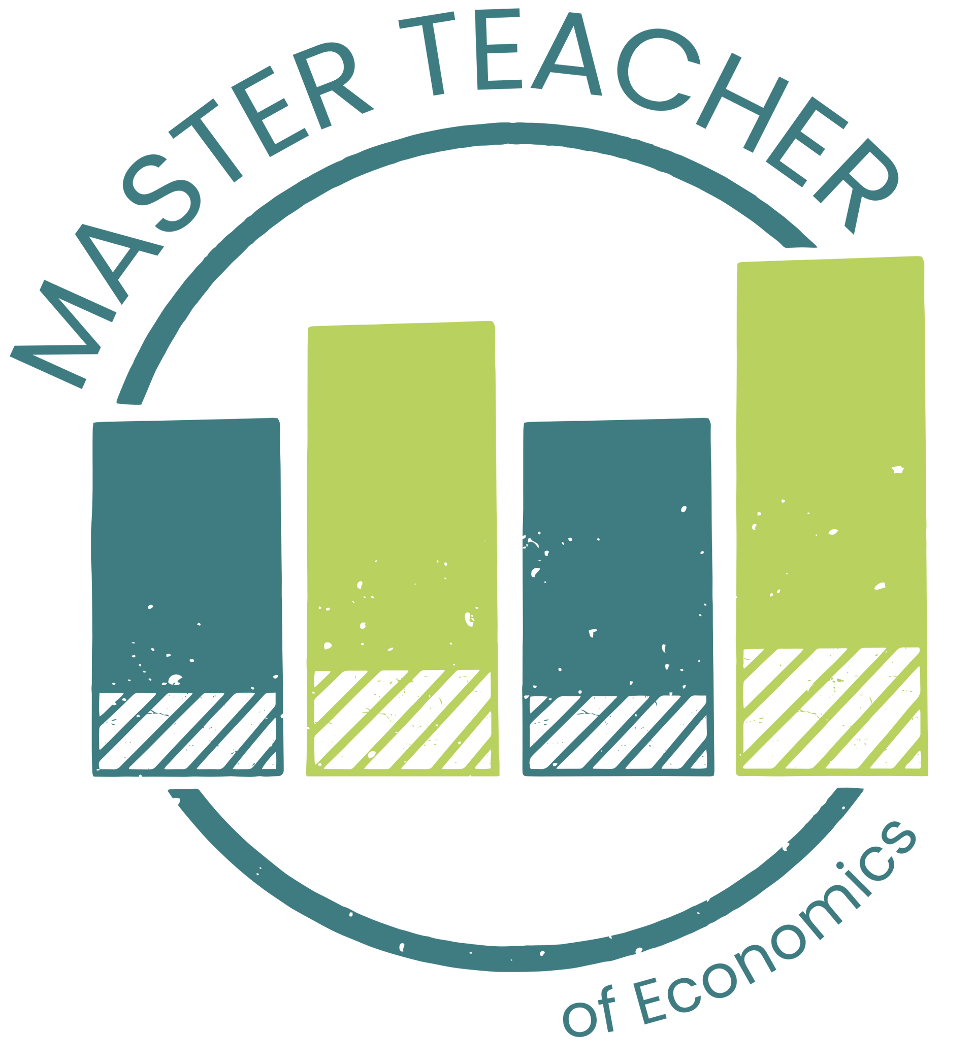 A logo for a master teacher of economics