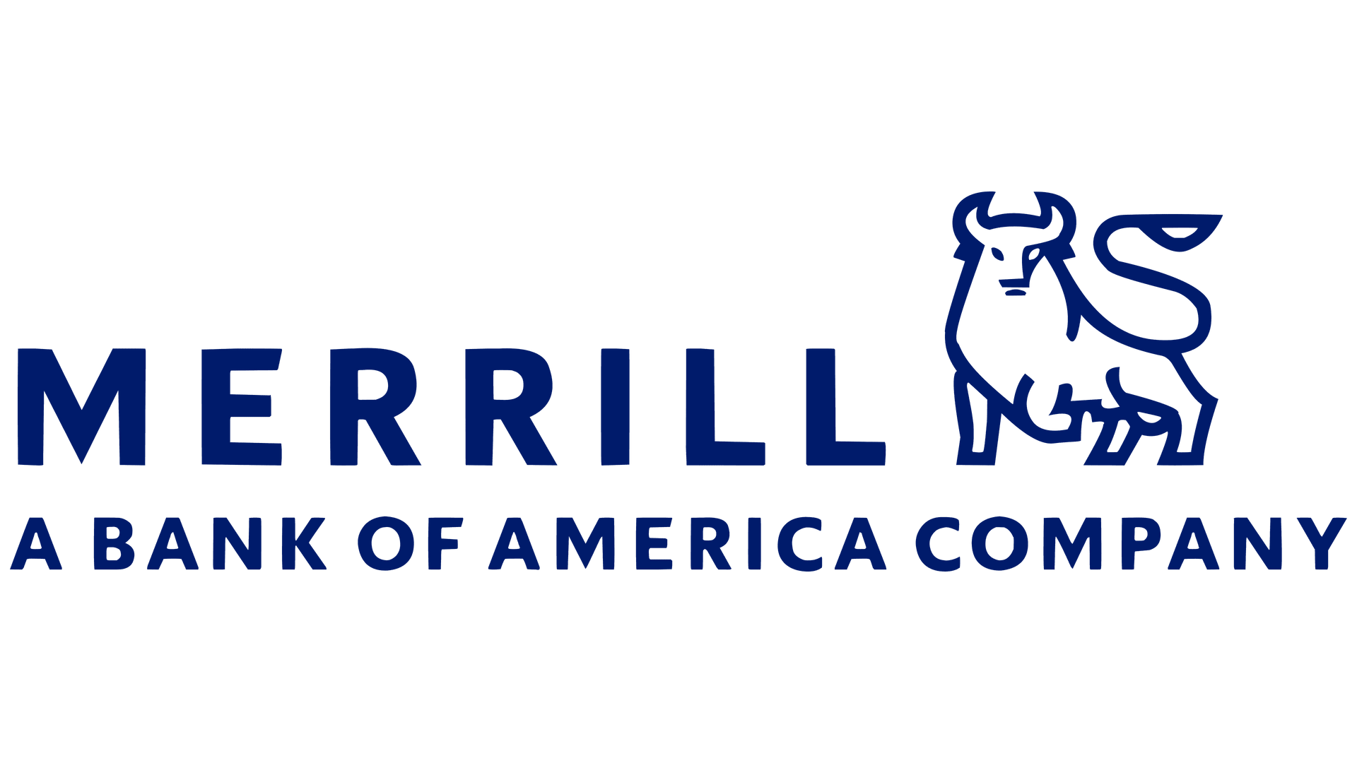 Merrill logo with the name and a bull symbol, "A Bank of America Company"