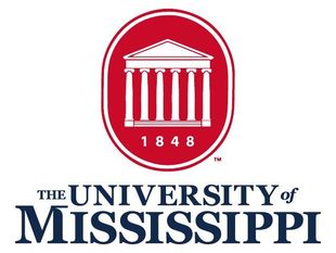 A logo for the university of mississippi with columns