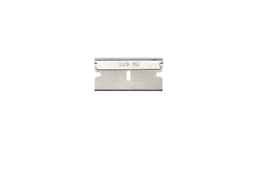 AccuTec PRO APBL-7065-DISP Aluminum Back Single Edge Razor Blades, 100 Pack with Display